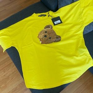 Palm angels men’s XL oversized t-shirt yellow